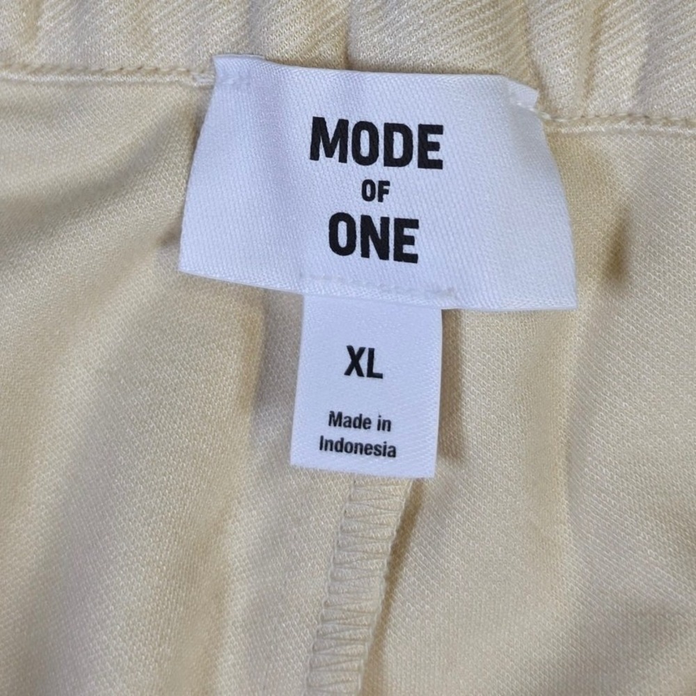 Mode of One Womens Pale Tan Straight Leg Elastic Waist Pants 100188362MN XL - Picture 4 of 9